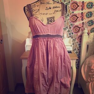 Fringed stressed dress